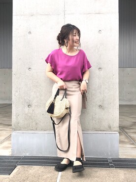 「Discoat Parisien」｜yuyuさん（レディース・157cm）の夏コーディネート