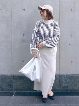 「DISCOAT（ディスコート）のアイテム（帽子）」を使った、yuyuさん（レディース・157cm）の冬コーディネート