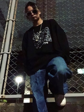 「BAPESTA（ベイプスタ）のアイテム」を使った、Sena さん（メンズ・165cm）の春コーディネート