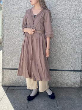 「Crisp（クリスプ）のアイテム（その他アウター）」を使った、𝐬𝐚𝐰𝐚さん（レディース・162cm）の夏コーディネート