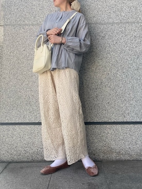「Crisp（クリスプ）のアイテム（ヘアアクセサリー）」を使った、𝐬𝐚𝐰𝐚さん（レディース・162cm）の春コーディネート