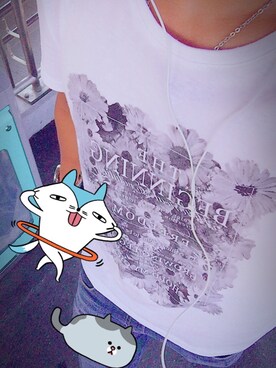 「TAKA-Q（タカキュー）のアイテム（Tシャツ/カットソー）」を使った、💎Daiya💎さん（メンズ・172cm）の夏コーディネート
