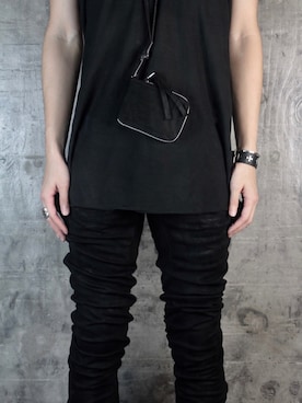 「アイテム（ポーチ）」を使った、Ambivさん（メンズ・170cm）の春コーディネート