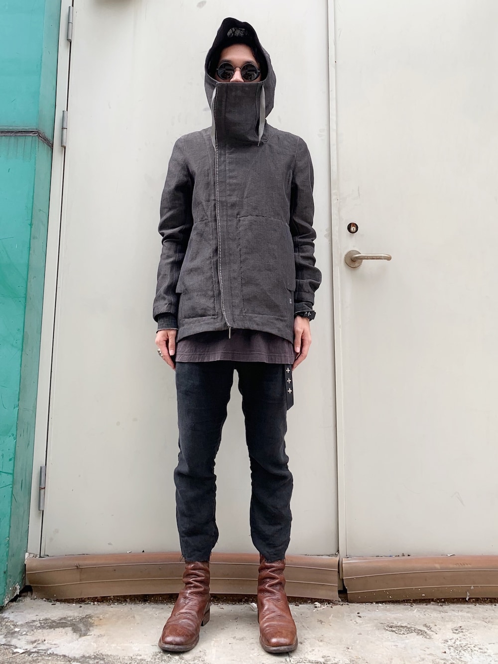 エムエークロス ma クロススタッズ カウレザー ベルト M いがらっぽい  