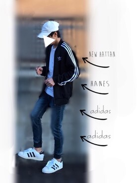 Adidas アディダス のジャージを使ったメンズ人気ファッションコーディネート Wear