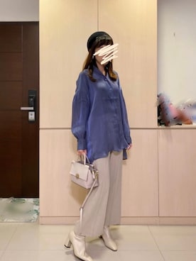 Florencia Linさん（レディース・165cm）の秋コーディネート