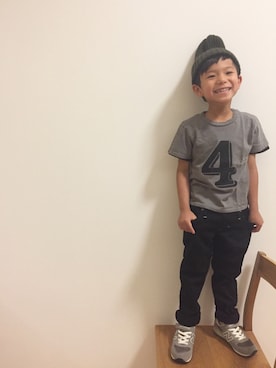 「NEW BALANCE（ニューバランス）の◆new balance KV996（スニーカー）」を使った、yuuutaaaさん（キッズ・110cm）の夏コーディネート