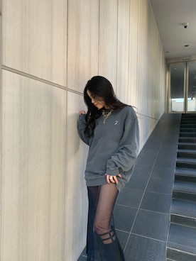 「ピグメント」｜「アイテム（ワンピース/ドレス）」を使った、AYAKOさん（レディース・158cm）の冬コーディネート