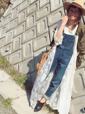 「TODAYFUL（トゥデイフル）のアイテム（MA-1）」を使った、SHIORI HIRAI◡̈さん（レディース・153cm）の春コーディネート