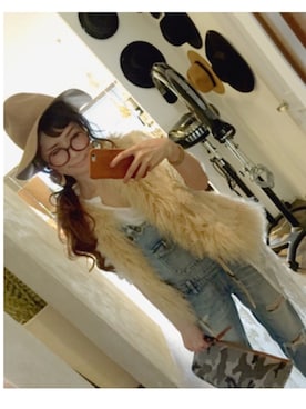 「TODAYFUL（トゥデイフル）のアイテム（PC・スマホグッズ/家電）」を使った、SHIORI HIRAI◡̈さん（レディース・153cm）の春コーディネート