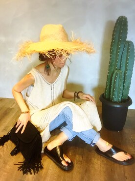 SHIORI HIRAI◡̈さん（レディース・153cm）の夏コーディネート