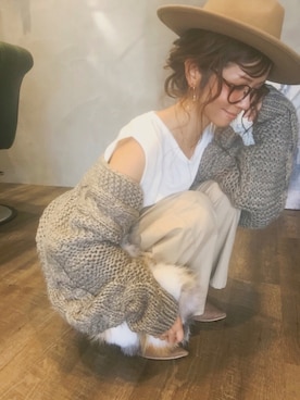 「3rdSpring（サードスプリング）のアイテム（パンツ）」を使った、SHIORI HIRAI◡̈さん（レディース・153cm）の秋コーディネート
