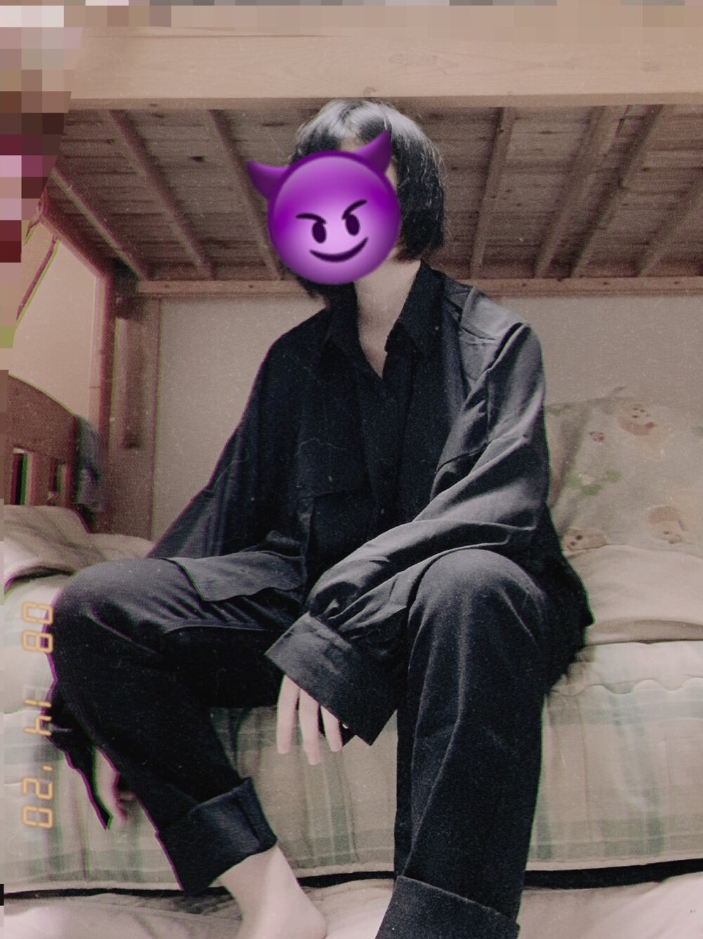 「BeiBangのアイテム（シャツ/ブラウス、ブラック系）」を使った、お座敷さん（レディース・158cm）の秋コーディネートの1枚目の写真
