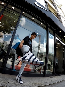 「NIKE（ナイキ）のアイテム（その他）」を使った、Harukiさん（メンズ・170cm）の夏コーディネート