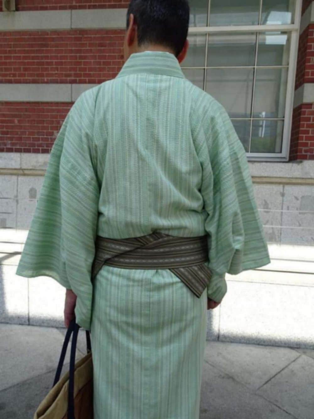 「和服、着物、帯」｜「阿波しじらのアイテム（その他、その他）」を使った、yujikimonoさん（メンズ・174cm）の秋コーディネートの1枚目の写真