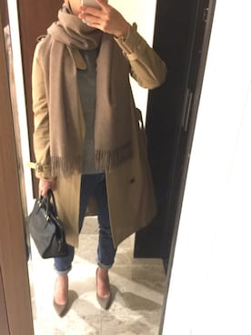 「ジョンストンズ」｜「アイテム（ジャケット/アウター）」を使った、whitebeigeさん（レディース・156cm）の秋コーディネート