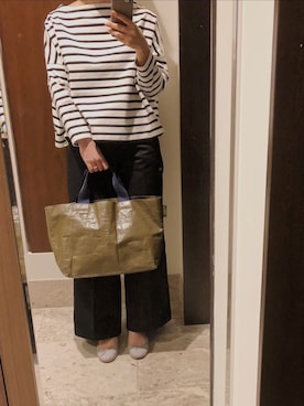 「ハイク」｜「アイテム（バレエシューズ）」を使った、whitebeigeさん（レディース・156cm）の春コーディネート
