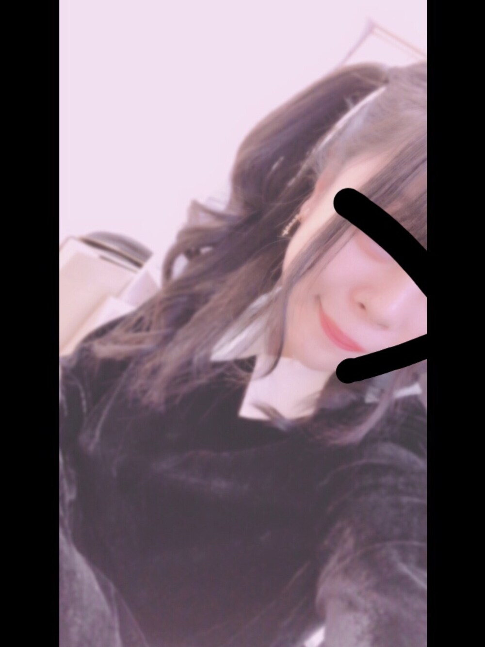 「メンヘラ、病みかわいい」｜「SPINNSのベロア素材レトロワンピース（ワンピース、ブラック系）」を使った、りあさん（レディース・150cm）の秋コーディネートの1枚目の写真