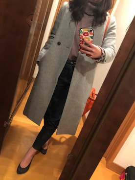 「NANO universe（ナノユニバース）のVカラーコンパクトコート（その他アウター）」を使った、makiさん（レディース・153cm）の冬コーディネート