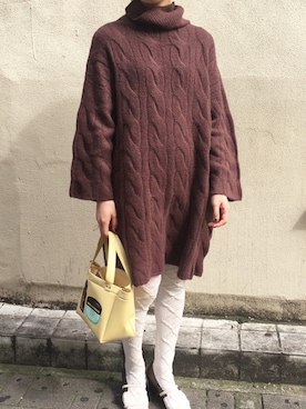 「THEATRE PRODUCTS（シアタープロダクツ）のアイテム（トートバッグ）」を使った、THEATRE PRODUCTSさん（レディース・160cm）の秋コーディネート