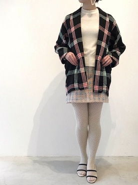 「アイテム（タイツ/ストッキング）」を使った、THEATRE PRODUCTSさん（レディース・158cm）の冬コーディネート