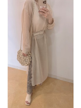 「sango（sango）のアイテム（バッグ）」を使った、𝘺𝘶𝘮𝘪さん（レディース・152cm）の夏コーディネート