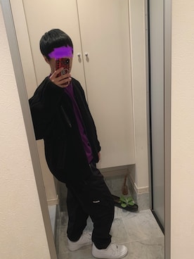 「AF1」｜「アイテム（ブルゾン）」を使った、YGさん（メンズ・172cm）の秋コーディネート