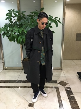 「オールバック」｜「アイテム（ジャケット/アウター）」を使った、kokiさん（メンズ・174cm）の冬コーディネート