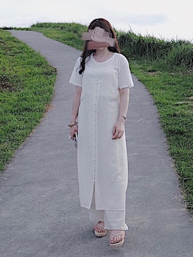 「FUN（ファン）のアイテム（オールインワン・サロペット）」を使った、aoiさん（レディース・163cm）の夏コーディネート