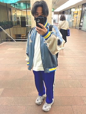 「アイテム（ブルゾン）」を使った、A.Gさん（メンズ・163cm・40代）の春コーディネート