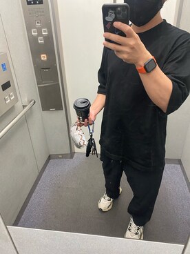 「FLAGSTUFF（フラグスタフ）のアイテム（パンツ）」を使った、A.Gさん（メンズ・163cm）の夏コーディネート