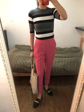 「rag & bone（ラグアンドボーン）のアイテム（シューズ）」を使った、Melloさん（レディース・173cm）の秋コーディネート