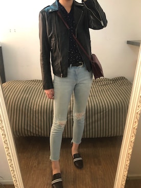 「rag & bone（ラグアンドボーン）のアイテム（シューズ）」を使った、Melloさん（レディース・173cm）の秋コーディネート