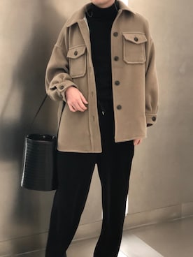 「LOWRYS FARM（ローリーズファーム）のアイテム（その他アウター）」を使った、étoileさん（メンズ・178cm）の冬コーディネート