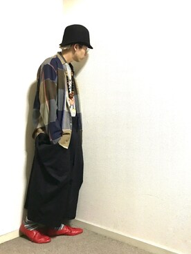 「m.mOrchestra（エムエムオーケストラ）のアイテム」を使った、かいとさん（メンズ・165cm）の夏コーディネート