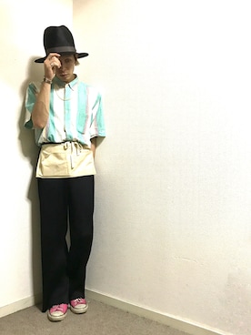 「THE FOURNESS（ザ・フォーネス）のアイテム」を使った、かいとさん（メンズ・165cm）の夏コーディネート