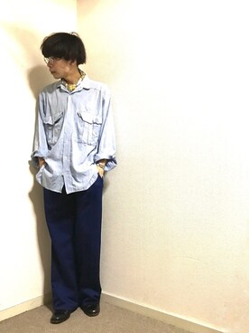 「CLOSED（クローズド）のアイテム」を使った、かいとさん（メンズ・165cm）の夏コーディネート