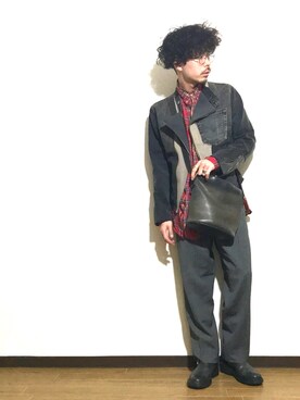 「COACH」｜「アイテム（デニムジャケット）」を使った、かいとさん（メンズ・165cm）の春コーディネート
