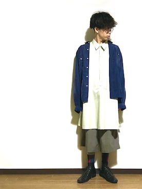 「MAR（メーア）のアイテム」を使った、かいとさん（メンズ・165cm）の春コーディネート