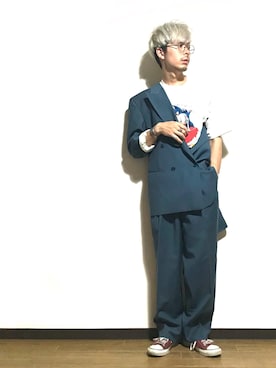 「アイテム（セットアップ）」を使った、かいとさん（メンズ・165cm・20代）の夏コーディネート