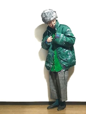 「SECCHIARI MICHELE（セッキアーリミケーレ）のアイテム（サンダル）」を使った、かいとさん（メンズ・165cm）の冬コーディネート