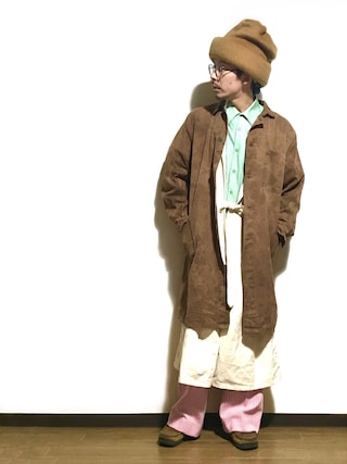 【別注】edwina holニットの帽子 OVIE STUDIO ライトグレー Edwina Horl（エドウィナホール）の「ニットの帽子 OVIE STUDIO