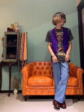 「Levi's（リーバイス）のアイテム（ブーツ）」を使った、かいとさん（メンズ・165cm）の夏コーディネート