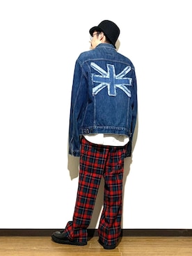 「PENDLETON（ペンドルトン）のアイテム（スラックス）」を使った、かいとさん（メンズ・165cm）の秋コーディネート