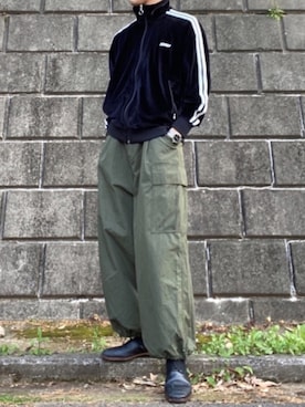 「NERDY（ノルディ）のアイテム（ブルゾン）」を使った、TENさん（メンズ・178cm）の春コーディネート
