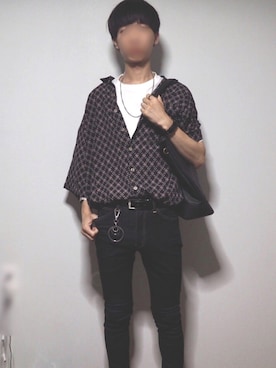「Rename（リネーム）のアイテム（トートバッグ）」を使った、たかしさん（メンズ・172cm）の夏コーディネート