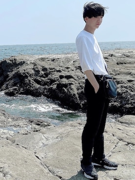 「台湾人」｜「アイテム（シューズ）」を使った、たかしさん（メンズ・172cm）の夏コーディネート