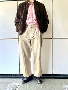 「パラブーツ」｜「アイテム（その他シューズ）」を使った、Paraboot_shop_staffさん（メンズ・175cm）の春コーディネート