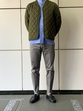 「Paraboot」｜「アイテム（ローファー）」を使った、Paraboot_shop_staffさん（メンズ・175cm）の春コーディネート