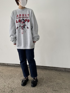 「Paraboot」｜「アイテム（ローファー）」を使った、Paraboot_shop_staffさん（レディース・160cm）の春コーディネート